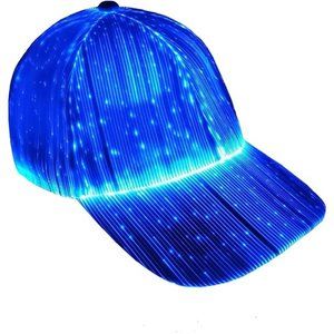 Fiber Optic Cap LED hat with 7 Colors Luminous Glowing EDC Baseball Hats USB
